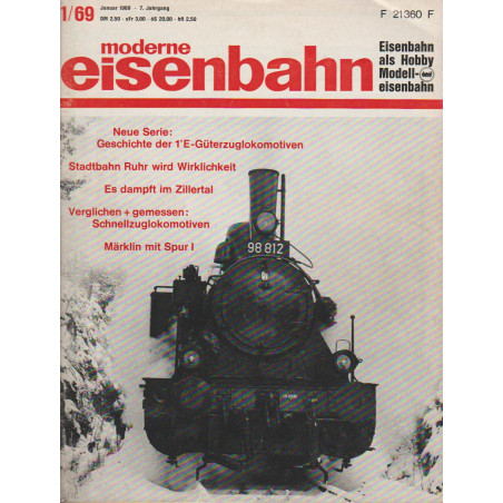 moderne eisenbahn 1/1969