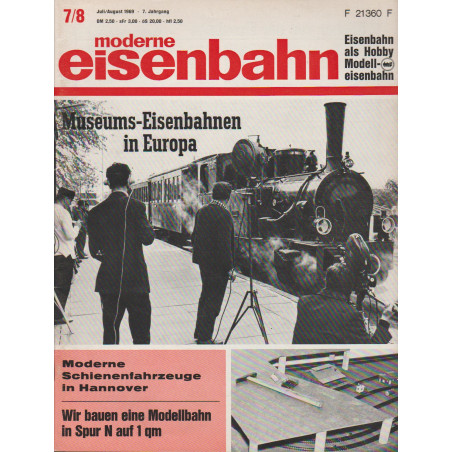 moderne eisenbahn 7/8/1969