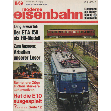 moderne eisenbahn 11/1969