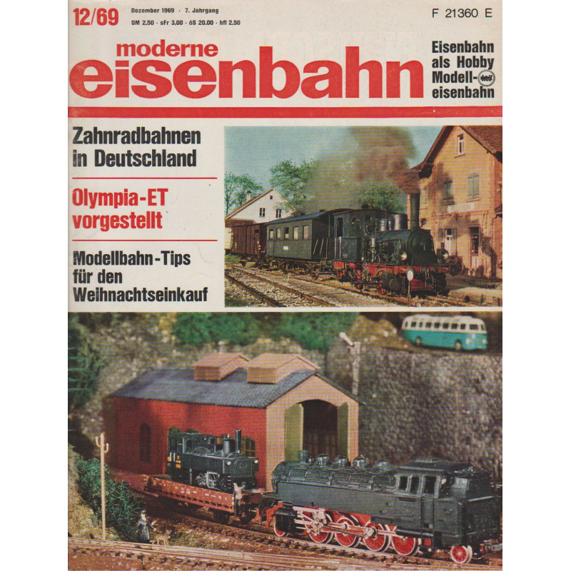 moderne eisenbahn 12/1969