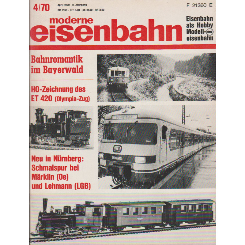 moderne eisenbahn 4/1970