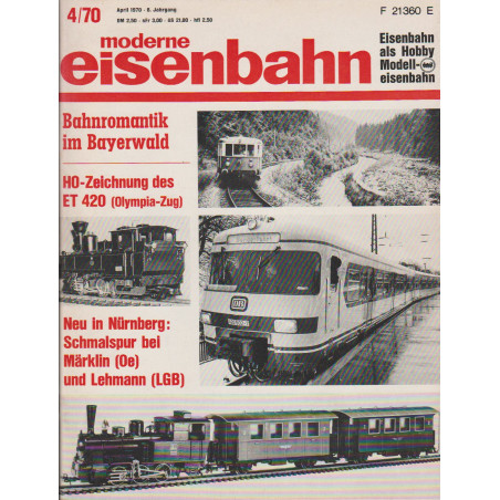 moderne eisenbahn 4/1970