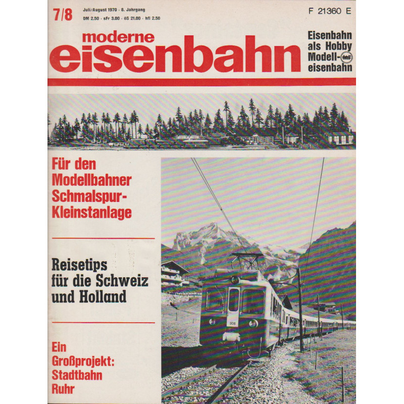 moderne eisenbahn 7/8/1970