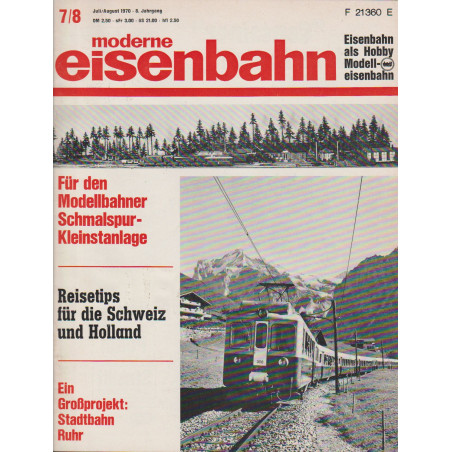 moderne eisenbahn 7/8/1970