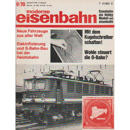 moderne eisenbahn 9/1970