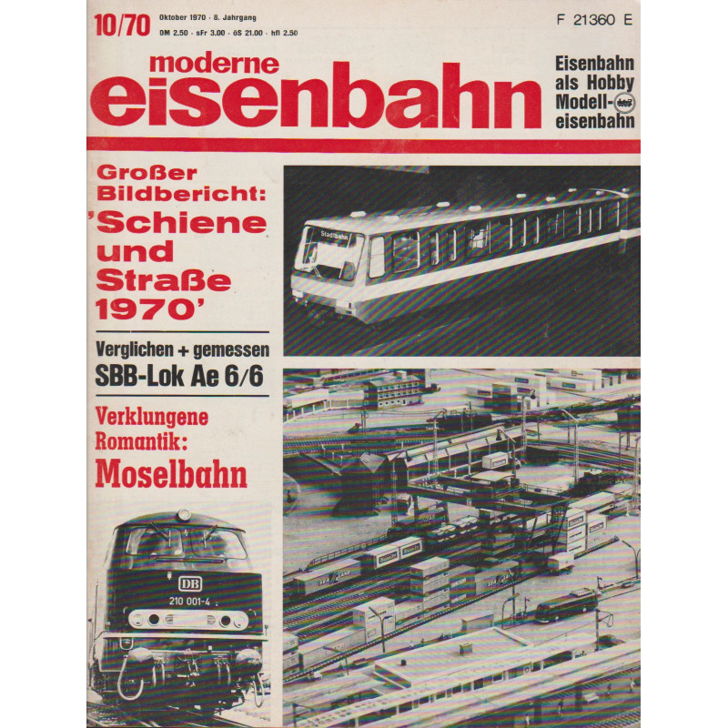 moderne eisenbahn 10/1970