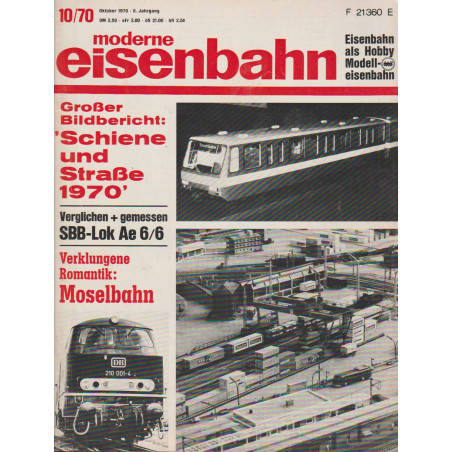 moderne eisenbahn 10/1970