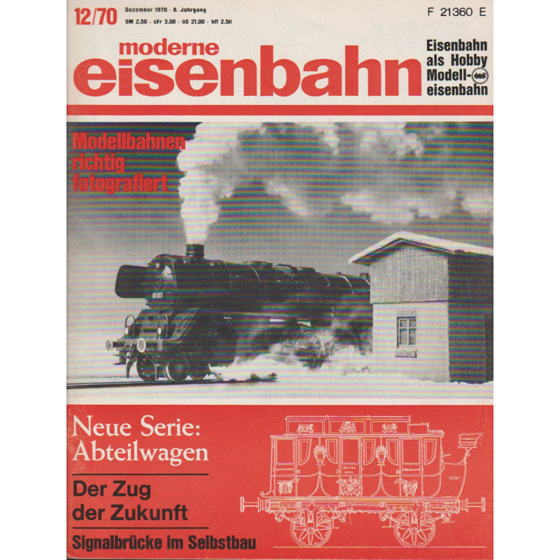 moderne eisenbahn 12/1970