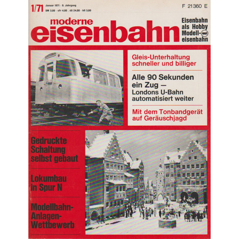 moderne eisenbahn 1/1971