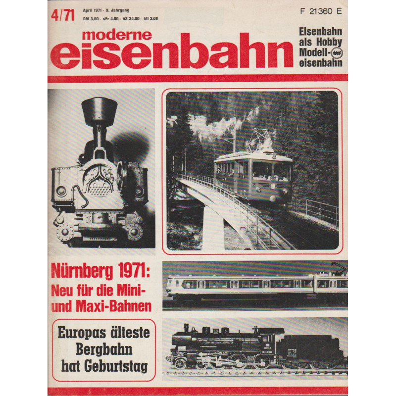moderne eisenbahn 4/1971