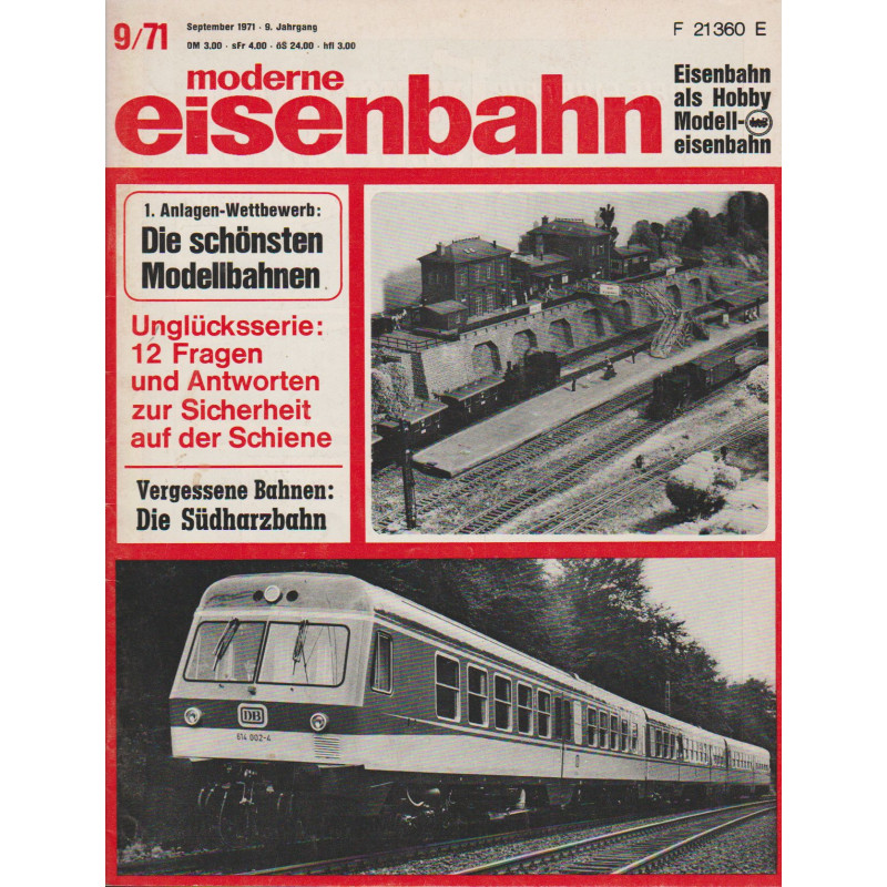 moderne eisenbahn 9/1971