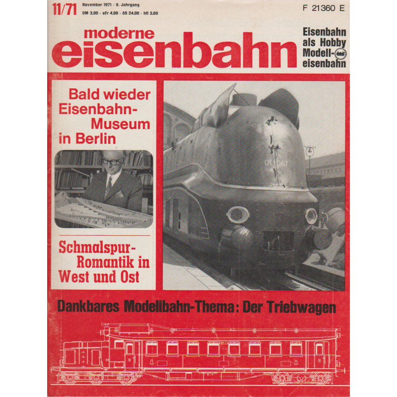 moderne eisenbahn 11/1971
