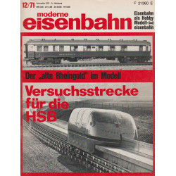 moderne eisenbahn 12/1971