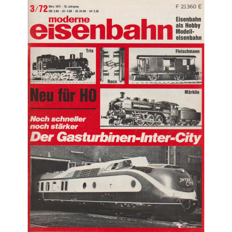 moderne eisenbahn 3/1972