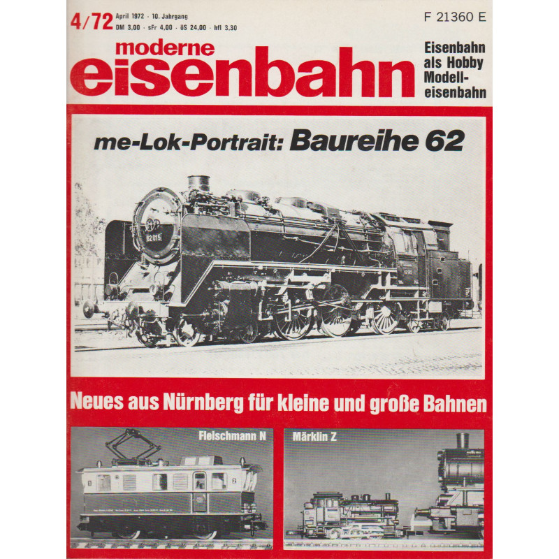 moderne eisenbahn 4/1972