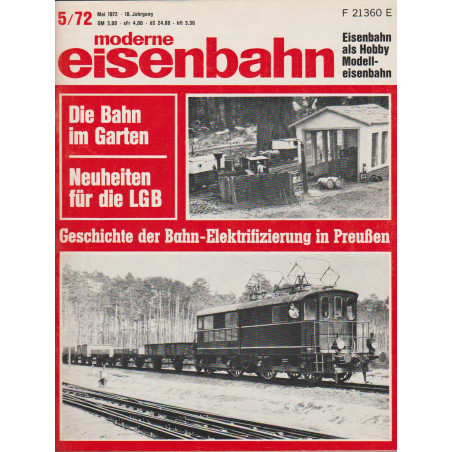 moderne eisenbahn 5/1972