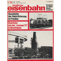 moderne eisenbahn 7/1972
