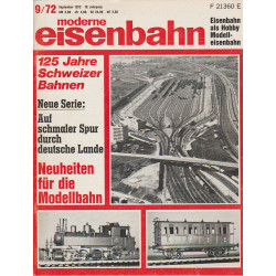moderne eisenbahn 9/1972