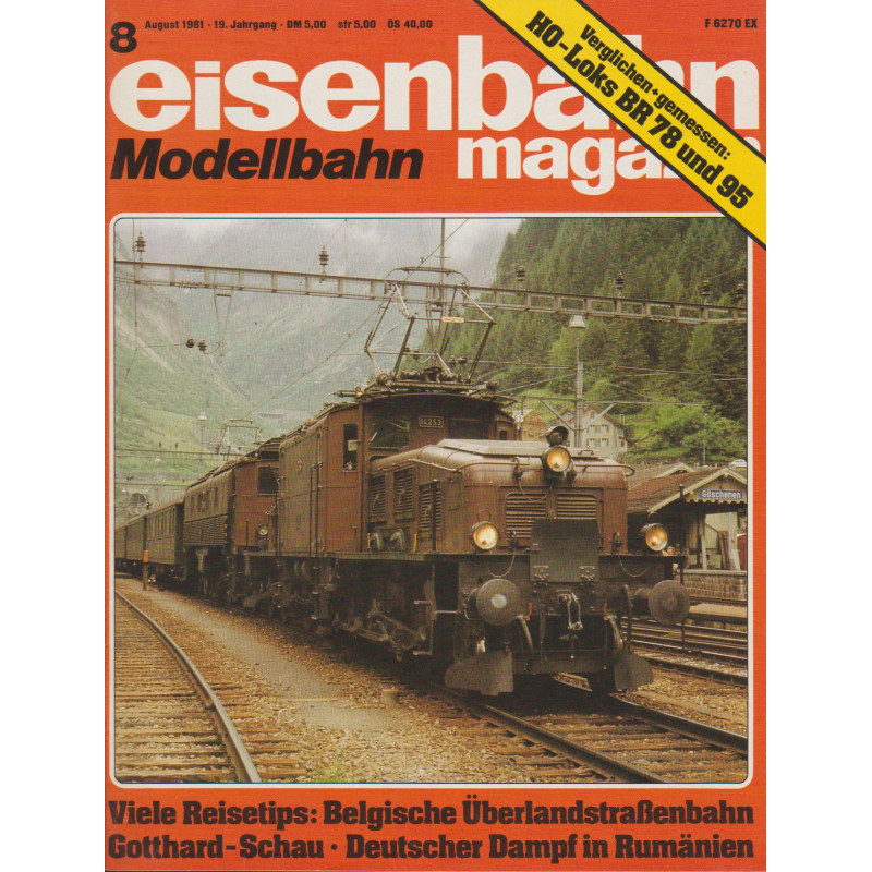 eisenbahn magazin 8/1981