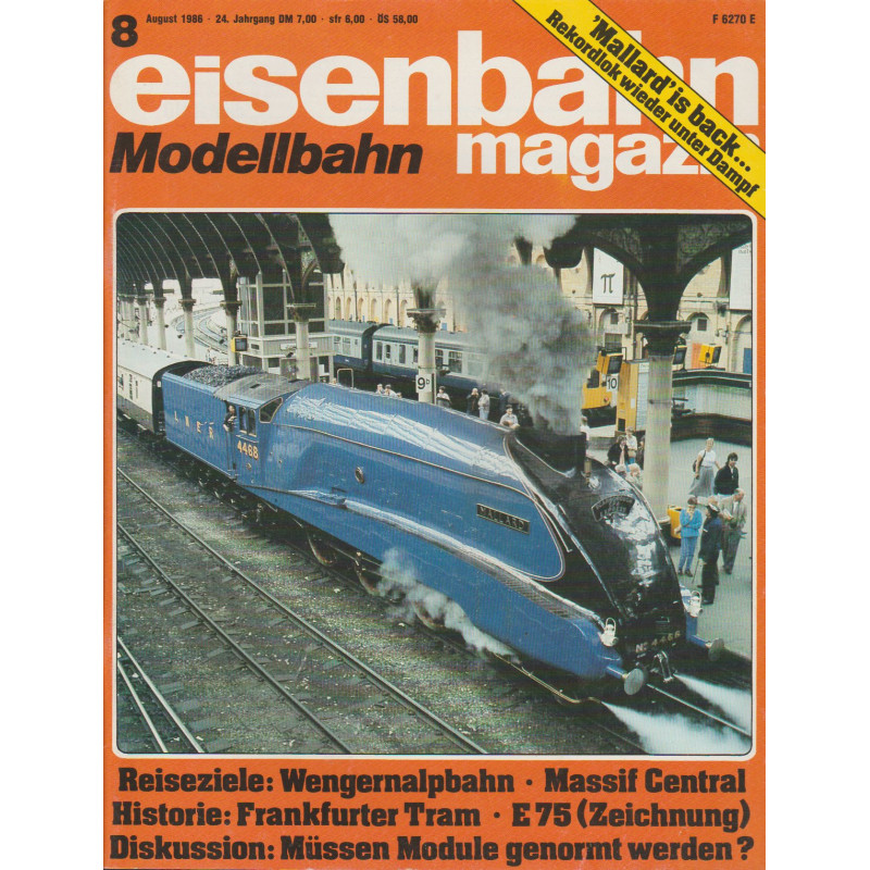 eisenbahn magazin 8/1986