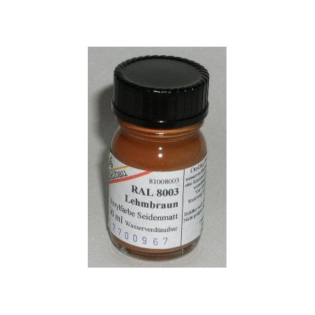 RAL 8003 Lehmbraun seidenmatt