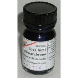 RAL 8022 Schwarzbraun seidenmatt
