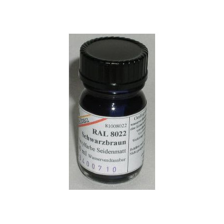 RAL 8022 Schwarzbraun matt