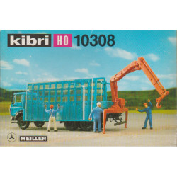 kibri 10308 1:87 Glastransporter „DB“ mit Ladekran und kleinem Bock