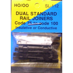 SL-112 Schienenverbinder H0 Code75 an Code100